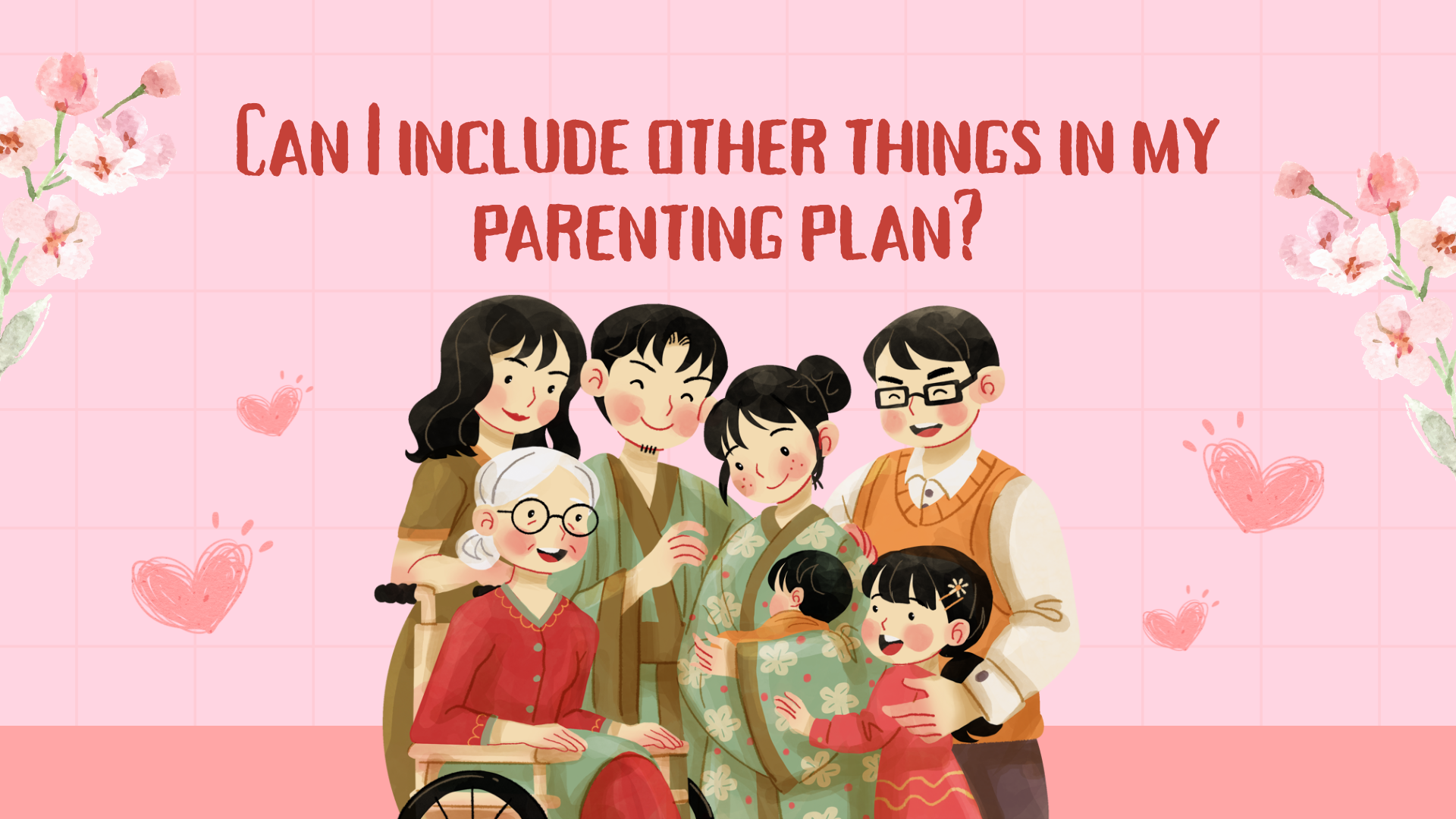 Can I include other things in my parenting plan?